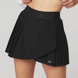 Alo Yoga Ace Tennis Skirt Black Size Large